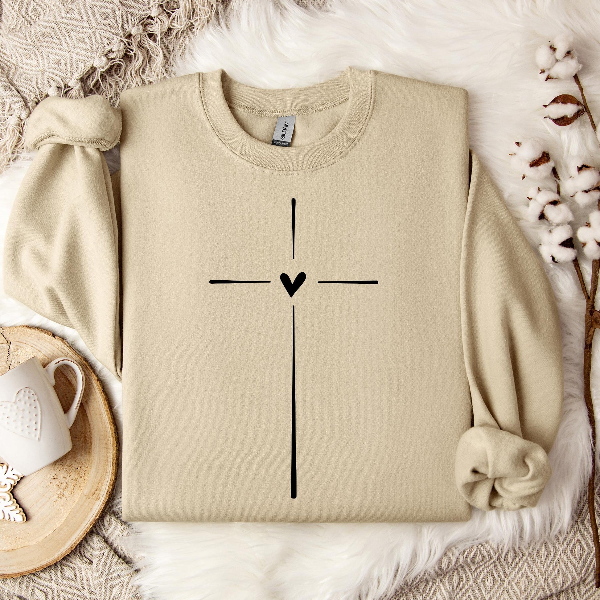 Heart Cross 01 Sweatshirt