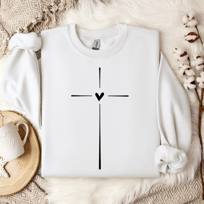Heart Cross 01 Sweatshirt