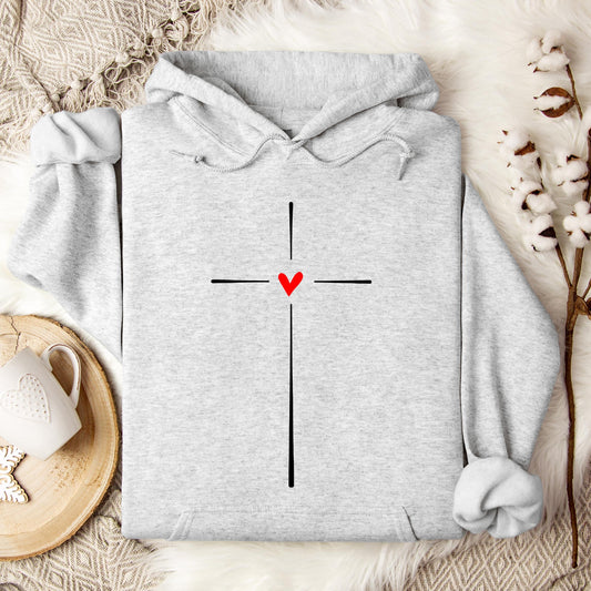 Heart Cross 02 Hoodie