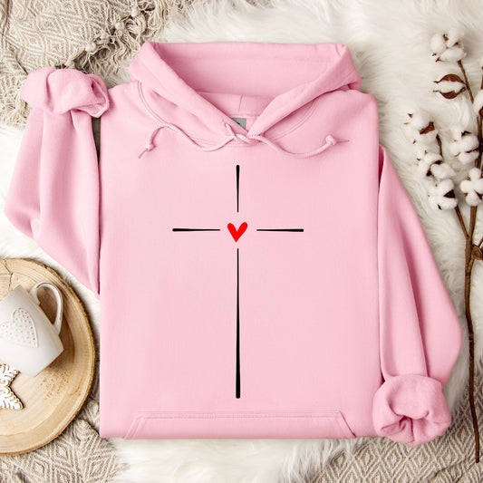 Heart Cross 02 Hoodie