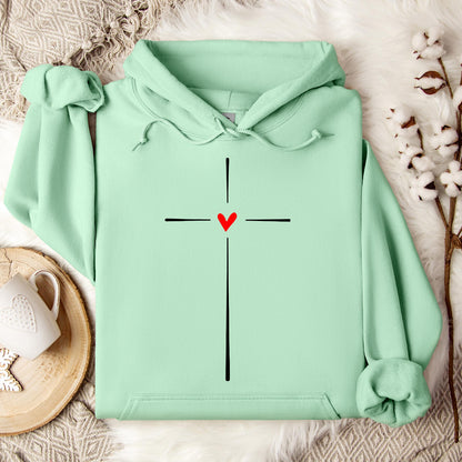 Heart Cross 02 Hoodie