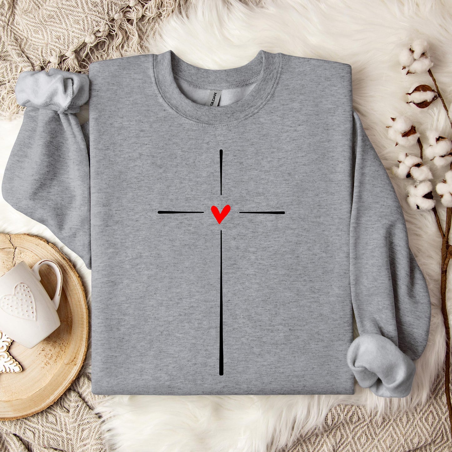 Heart Cross 02 Sweatshirt