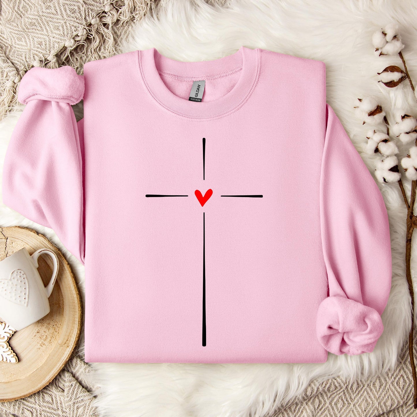 Heart Cross 02 Sweatshirt