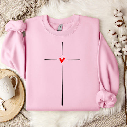 Heart Cross 02 Sweatshirt