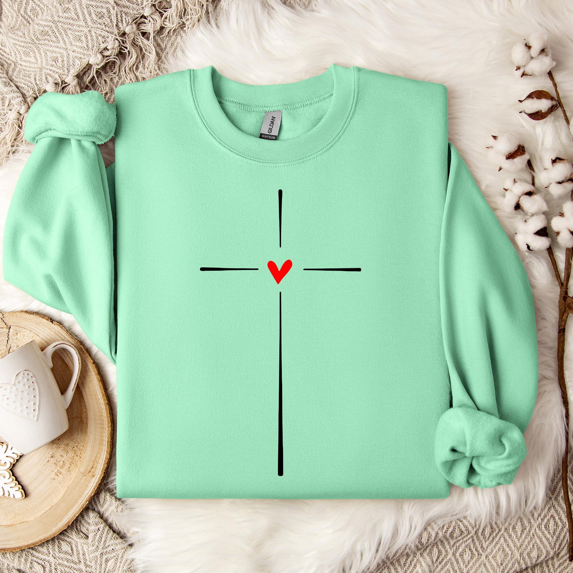 Heart Cross 02 Sweatshirt