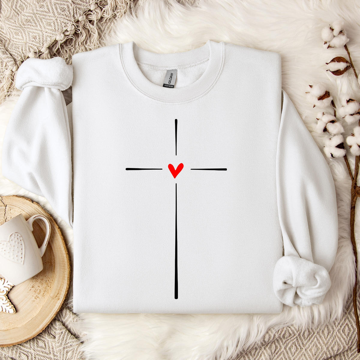 Heart Cross 02 Sweatshirt
