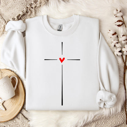 Heart Cross 02 Sweatshirt