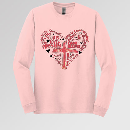 Heart Cross Love Is Patience