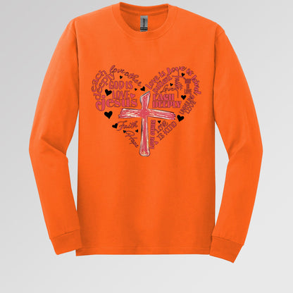 Heart Cross Love Is Patience