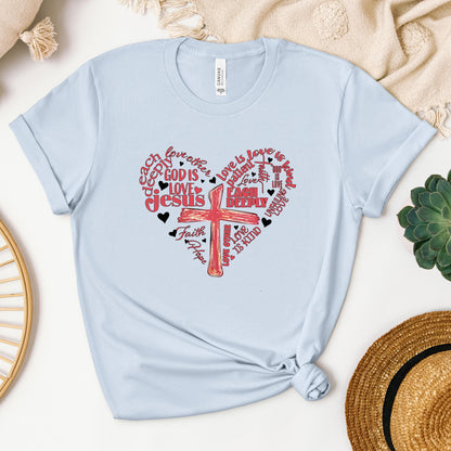 Heart Cross Love Is Patience