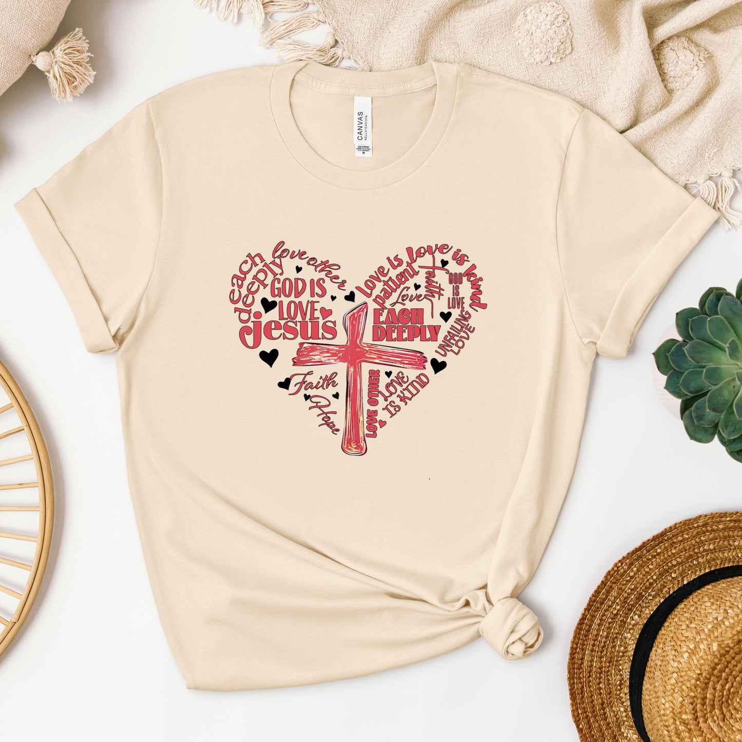 Heart Cross Love Is Patience