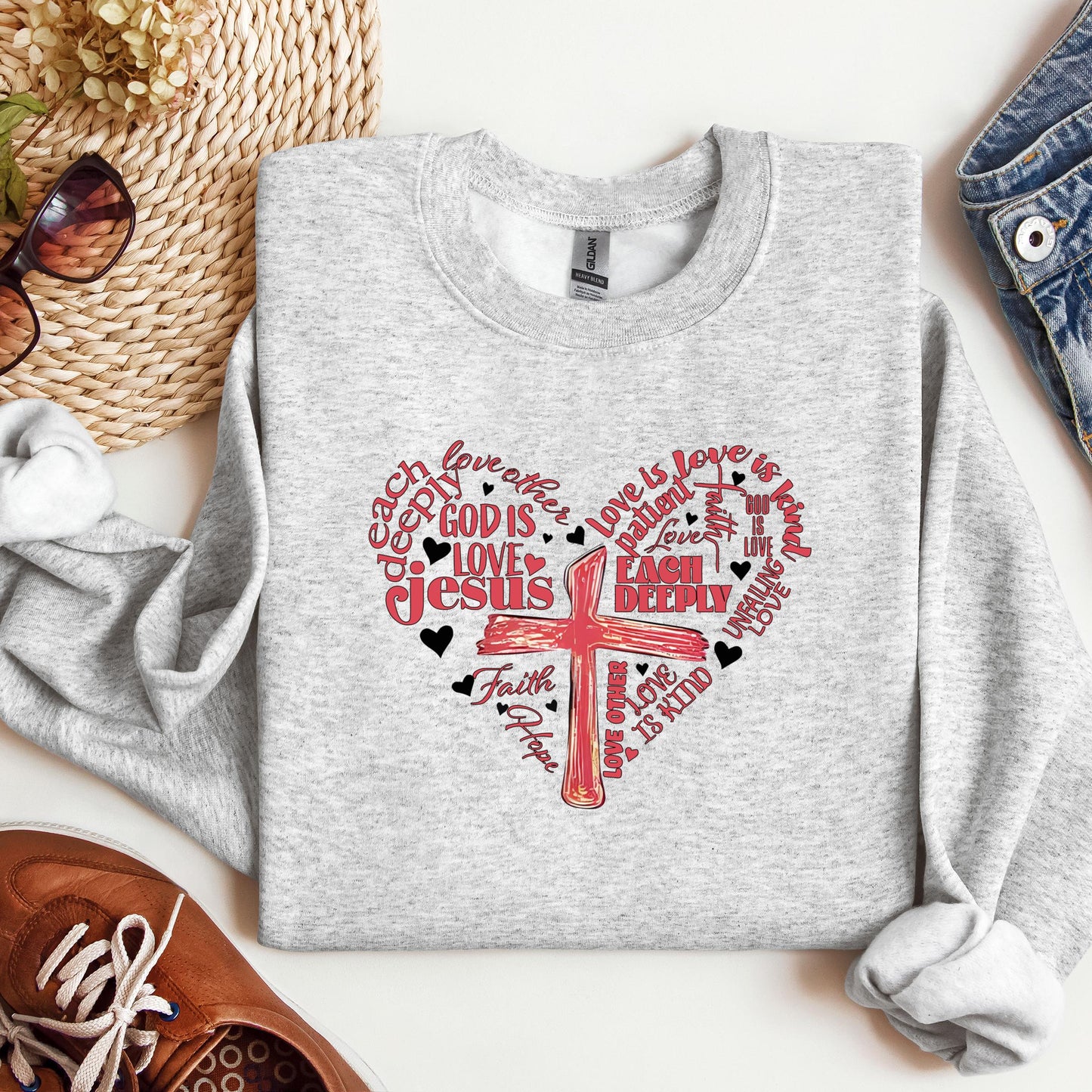 Heart Cross Love Is Patience