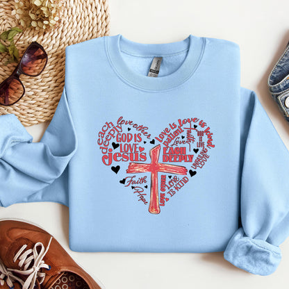 Heart Cross Love Is Patience