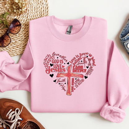 Heart Cross Love Is Patience