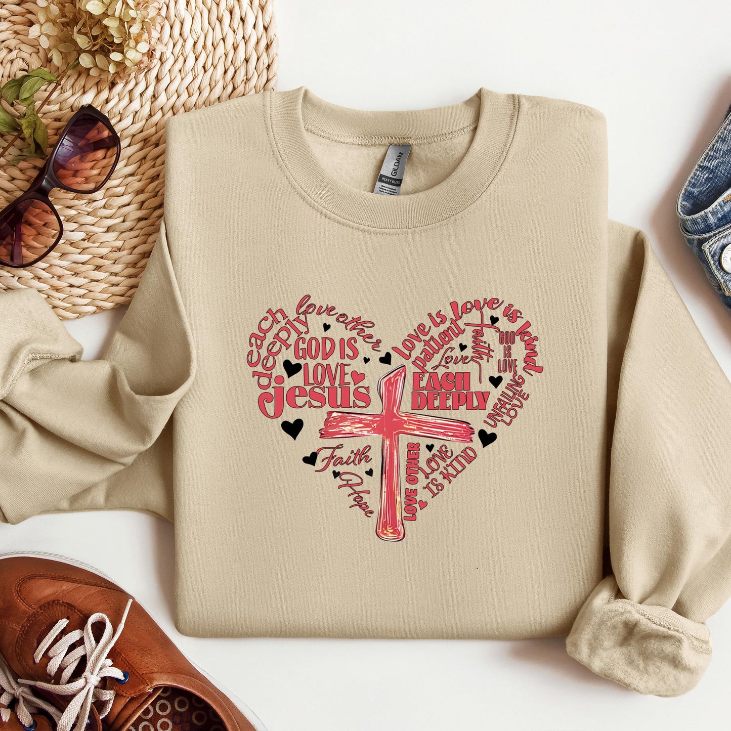 Heart Cross Love Is Patience