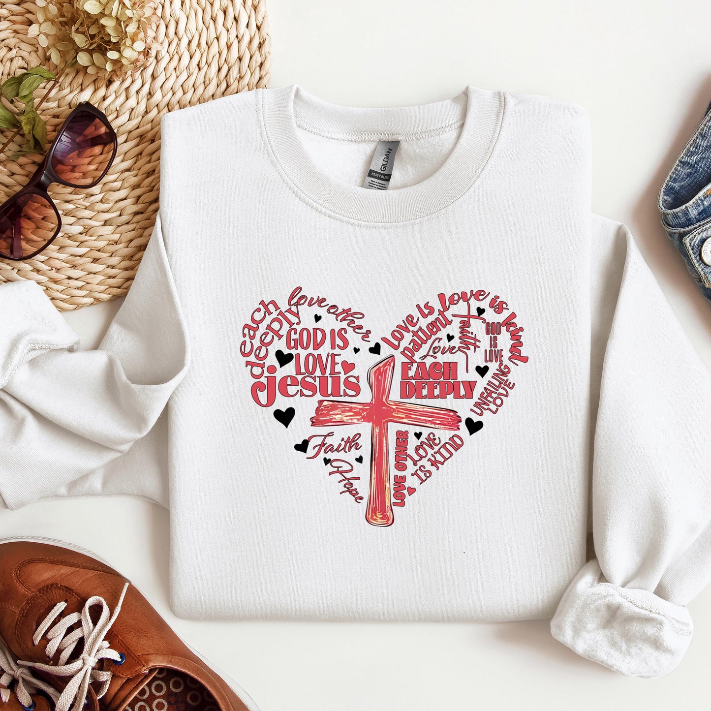 Heart Cross Love Is Patience