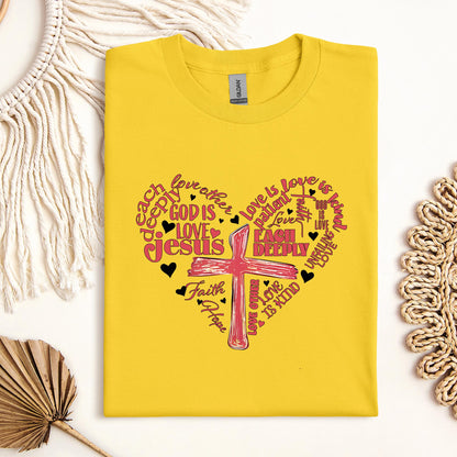 Heart Cross Love Is Patience