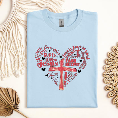 Heart Cross Love Is Patience