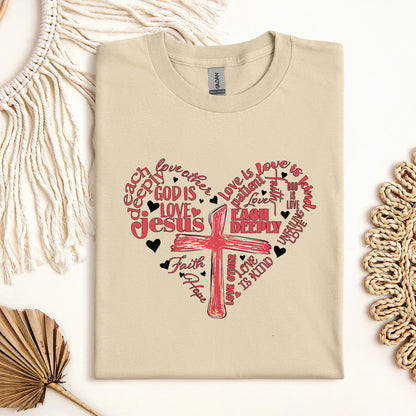 Heart Cross Love Is Patience
