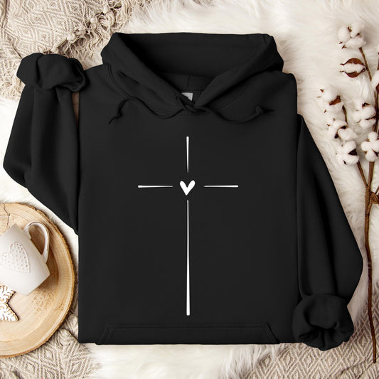 Heart Cross Hoodie