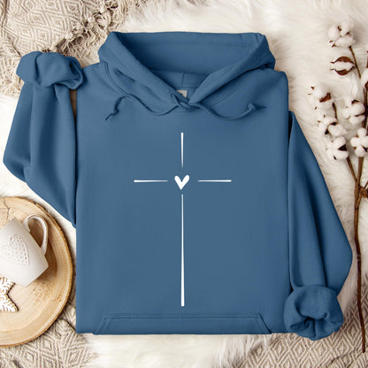 Heart Cross Hoodie