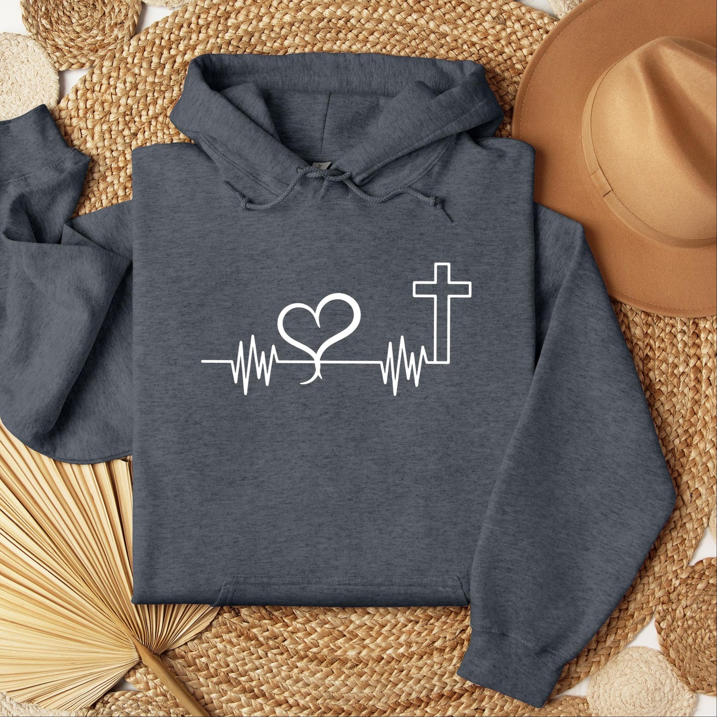 Heartbeat Heart Cross