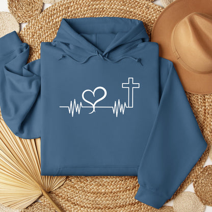 Heartbeat Heart Cross