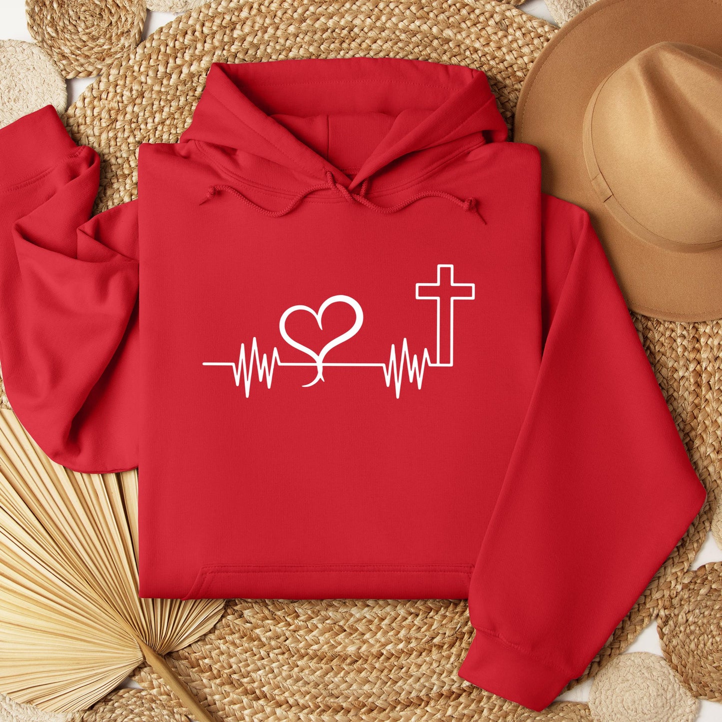 Heartbeat Heart Cross