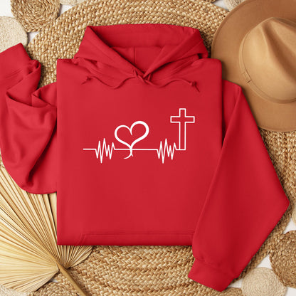 Heartbeat Heart Cross
