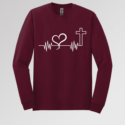 Heartbeat Heart Cross