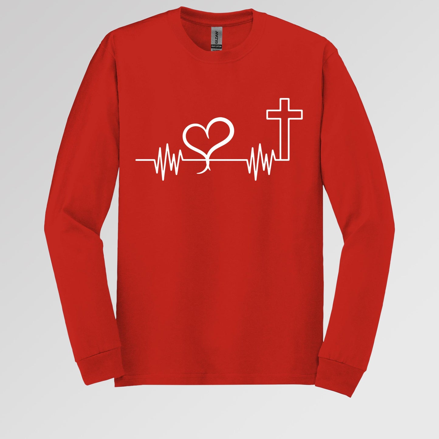 Heartbeat Heart Cross