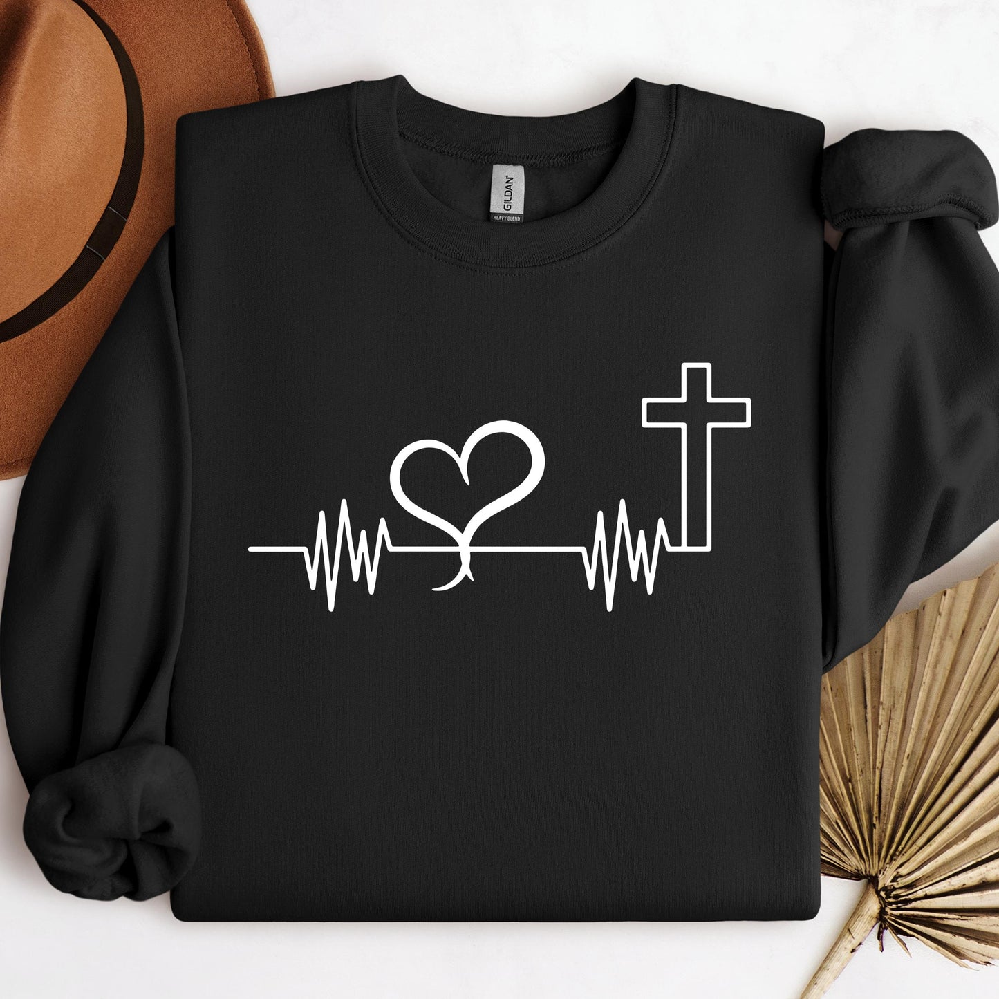 Heartbeat Heart Cross