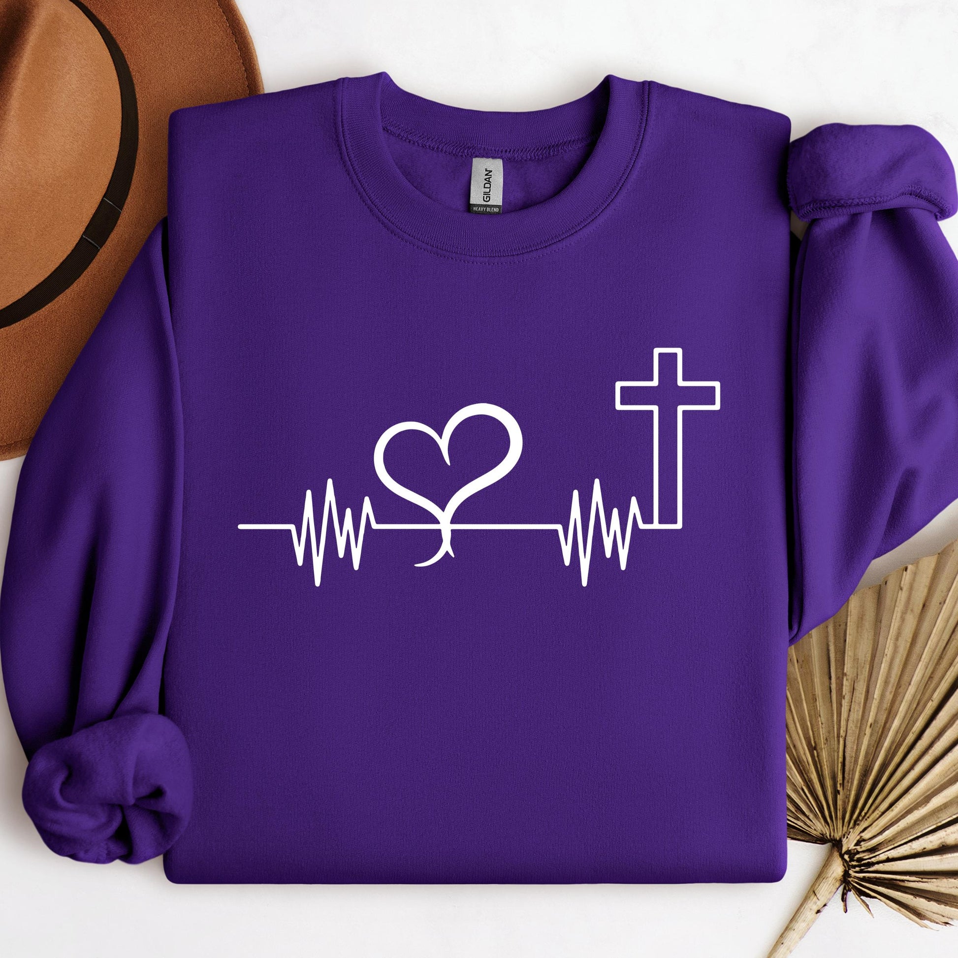 Heartbeat Heart Cross