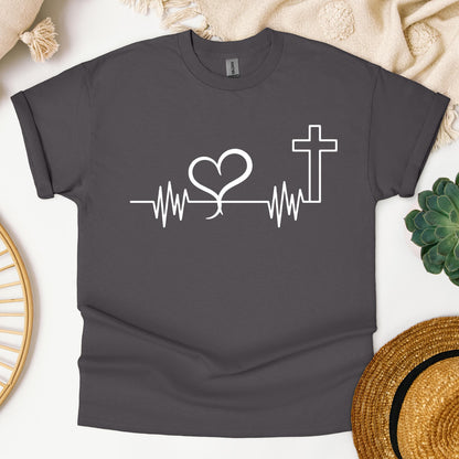 Heartbeat Heart Cross