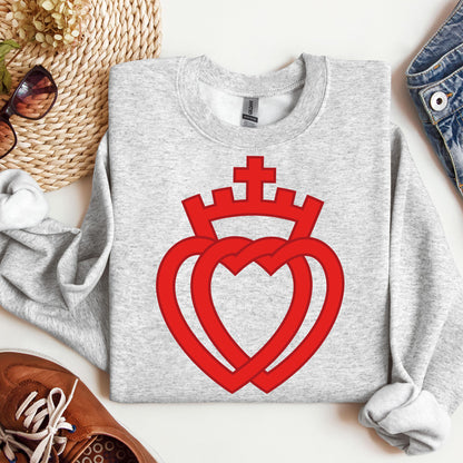 Hearts Entwined With A Crown
