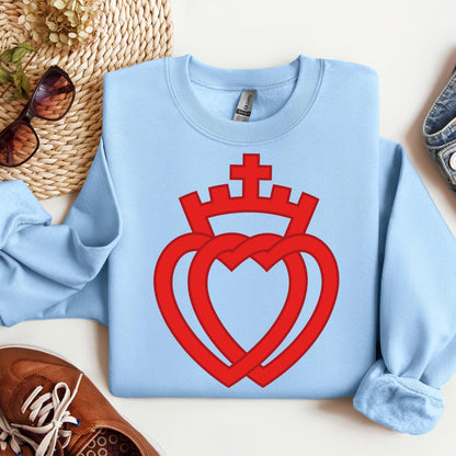Hearts Entwined With A Crown