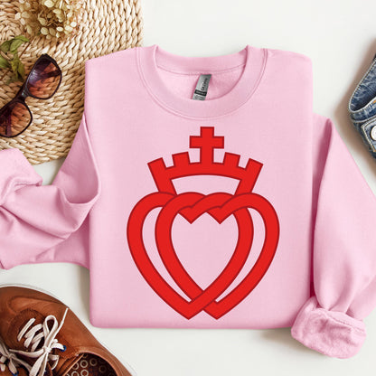 Hearts Entwined With A Crown