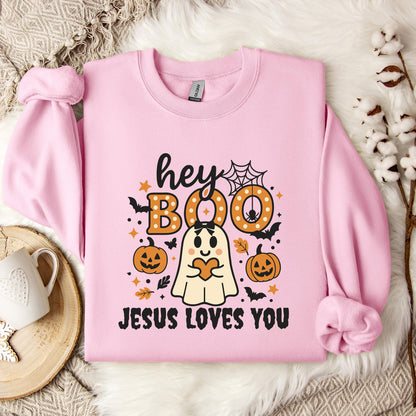 Hey Boo Jesus Loves You Sweatshirt