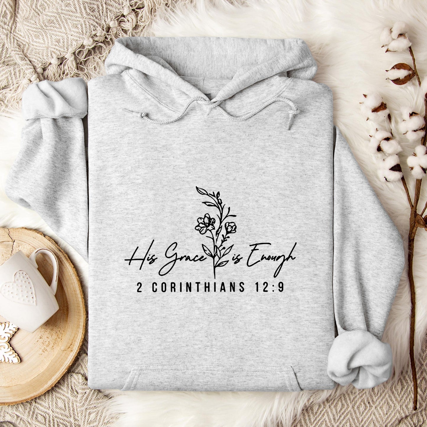 His Grace Is Enough 2 Corinthians 12.9 Hoodie