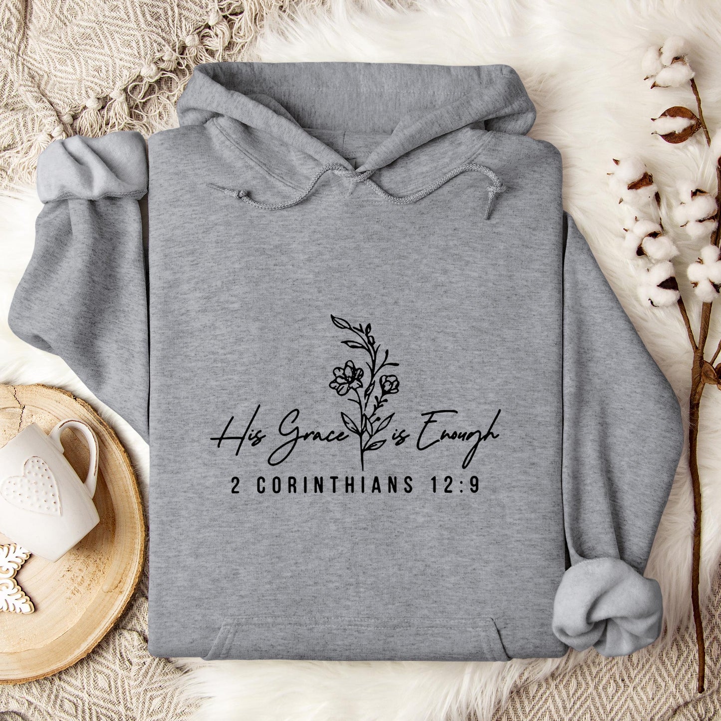 His Grace Is Enough 2 Corinthians 12.9 Hoodie