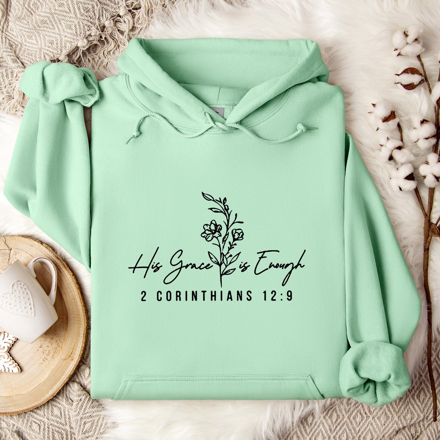 His Grace Is Enough 2 Corinthians 12.9 Hoodie