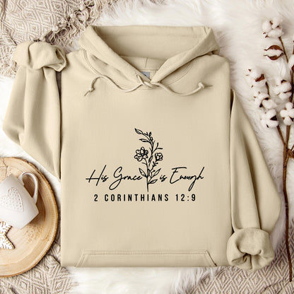 His Grace Is Enough 2 Corinthians 12.9 Hoodie