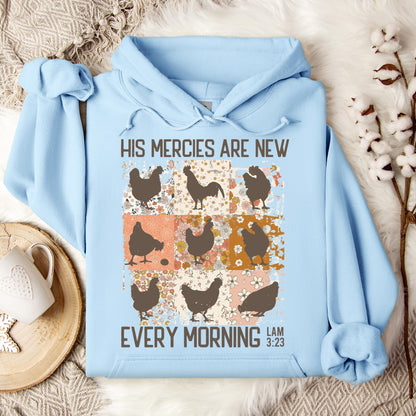 His Mercies Are New Every Morning Lam 3.23 Hoodie