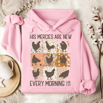 His Mercies Are New Every Morning Lam 3.23 Hoodie