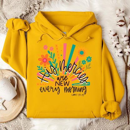 His Mercies Are New Every Morning Lamentation 3.22-23 01 Hoodie