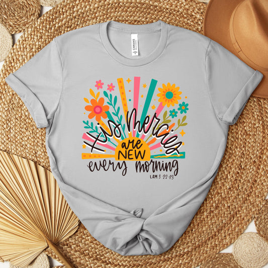 His Mercies Are New Every Morning Lamentation 3.22-23 01 Premium T-shirt