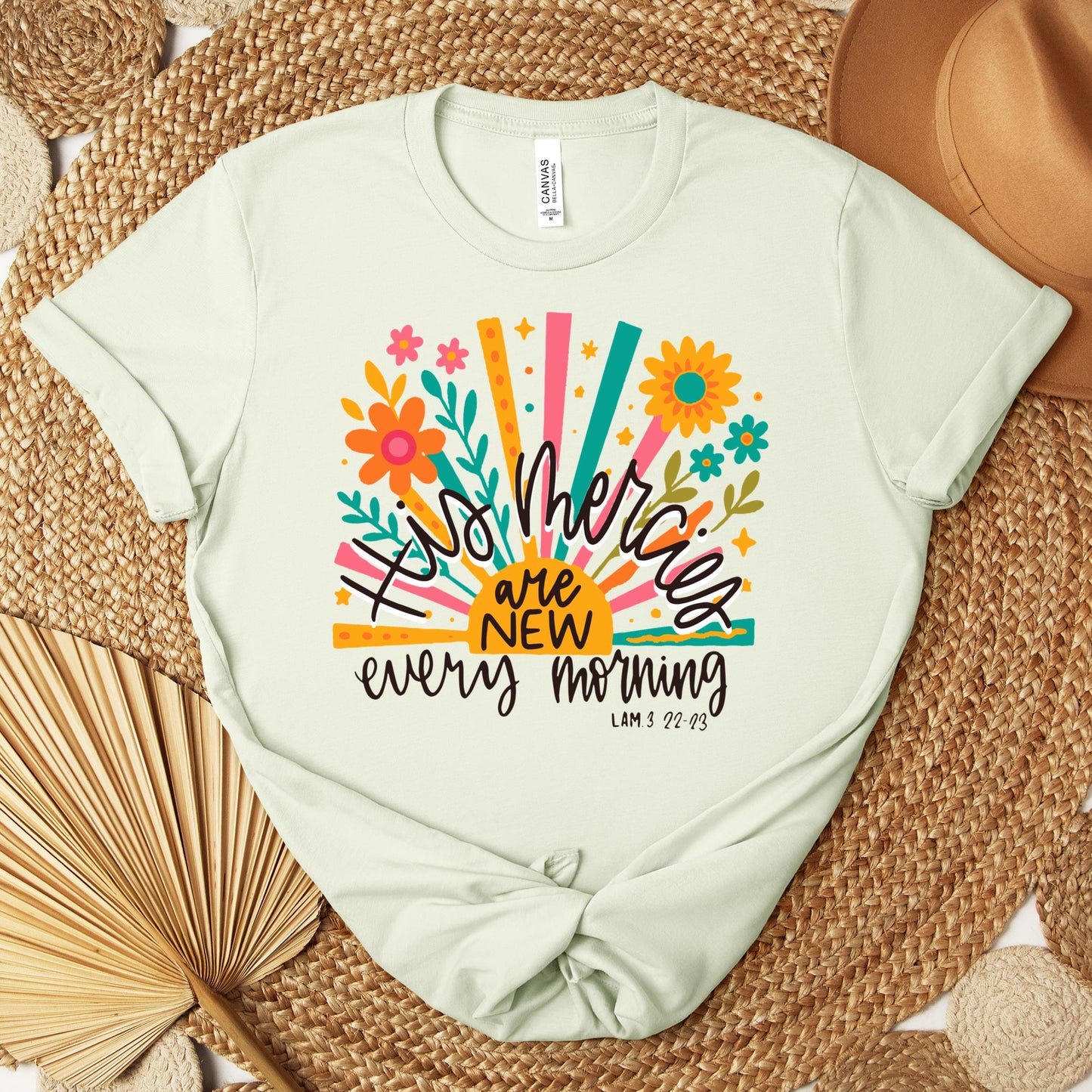 His Mercies Are New Every Morning Lamentation 3.22-23 01 Premium T-shirt
