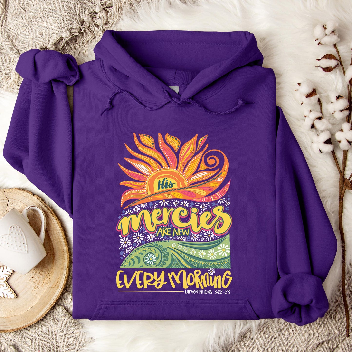 His Mercies Are New Every Morning Lamentation 3.22-23 Hoodie