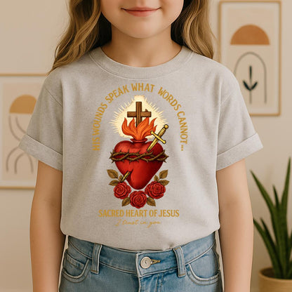 His Wounds Speak What Words Cannot Sacred Heart Of Jesus I Trust In You