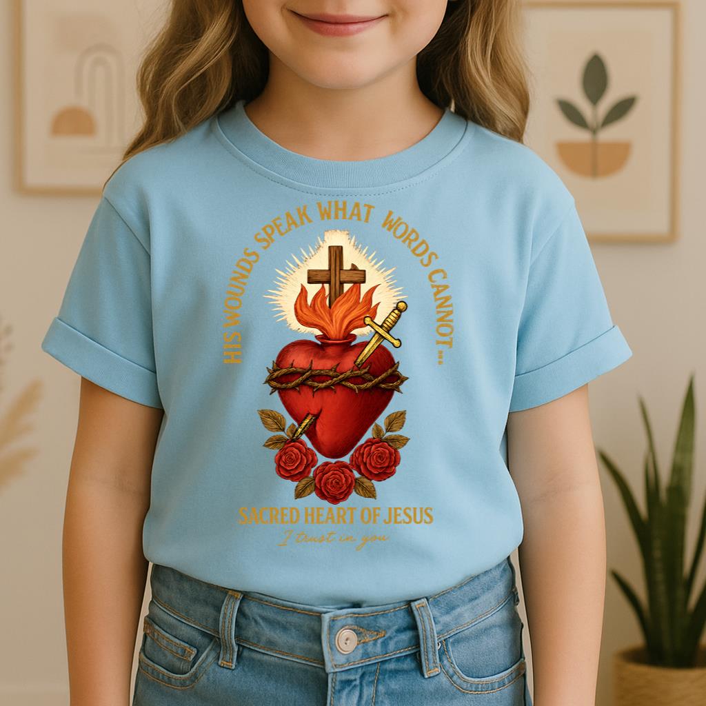 His Wounds Speak What Words Cannot Sacred Heart Of Jesus I Trust In You